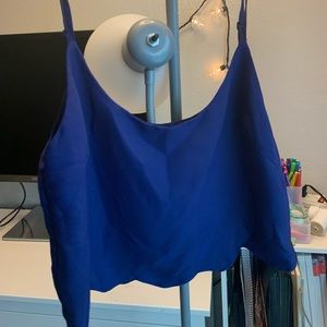 Dark Blue Crop Top